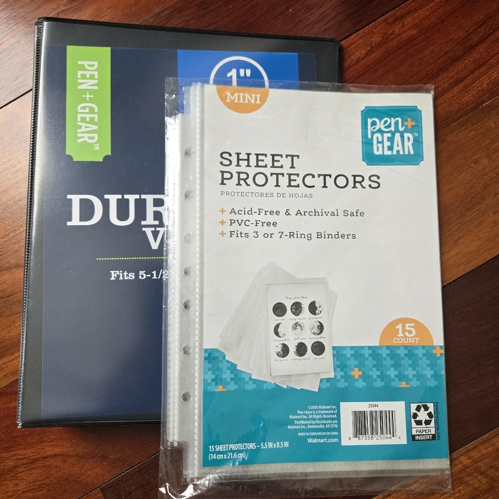 Binder With Sheet Protectors